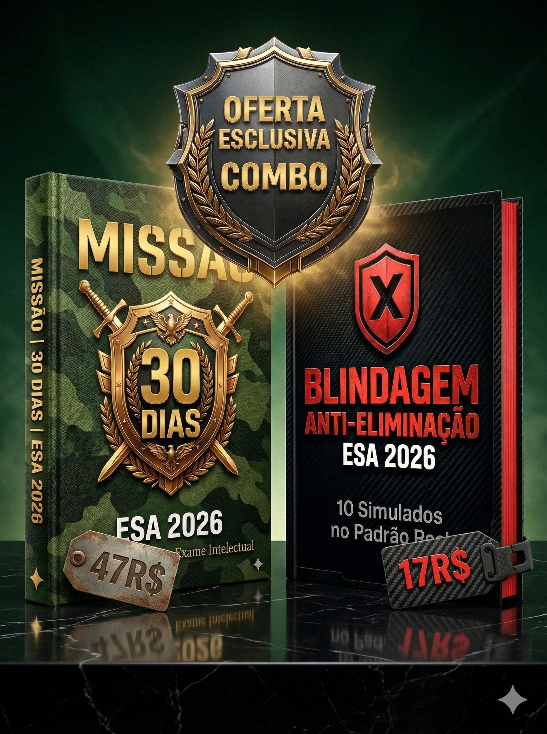 Pacote tático e oficial do Missão 30 Dias ESA